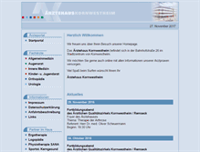 Tablet Screenshot of aerztehaus-kornwestheim.de